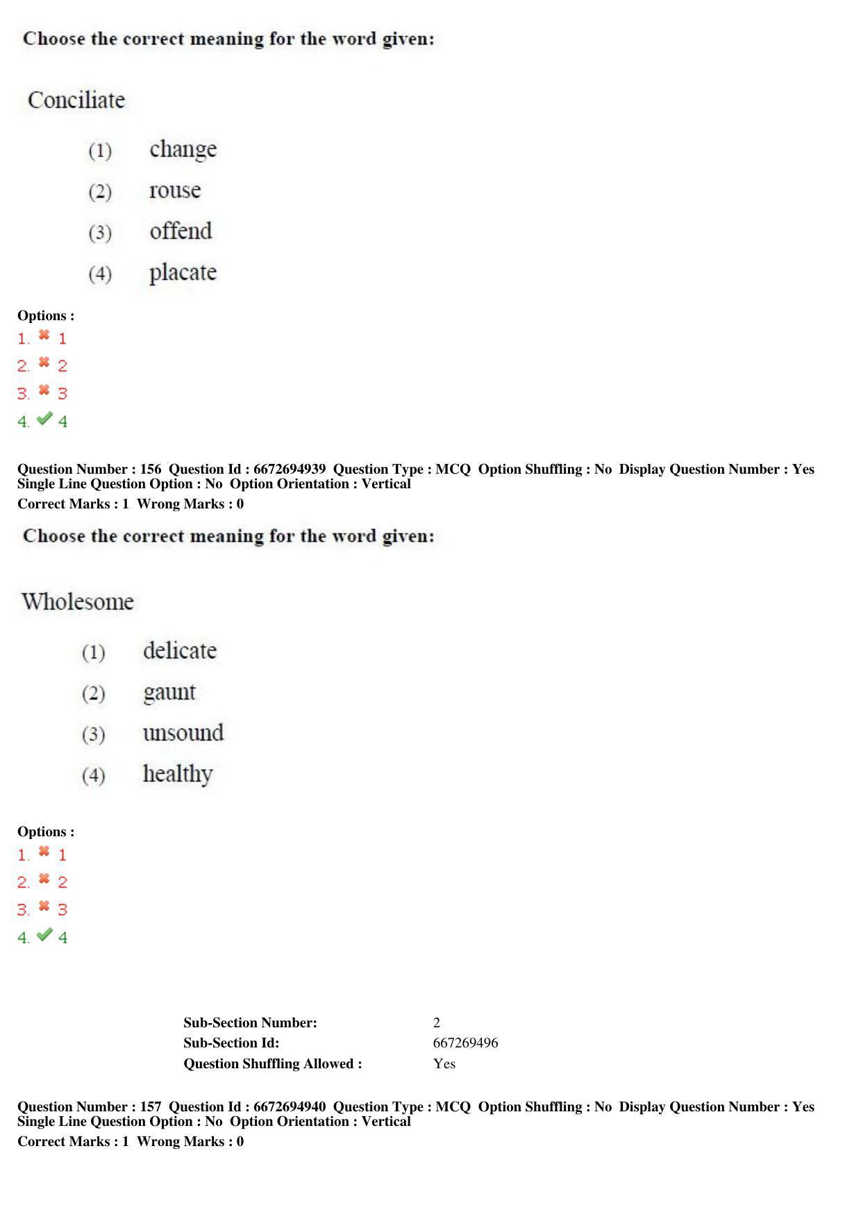TS ICET 2019 Question Paper 1 - May 23, 2019 - Page 153