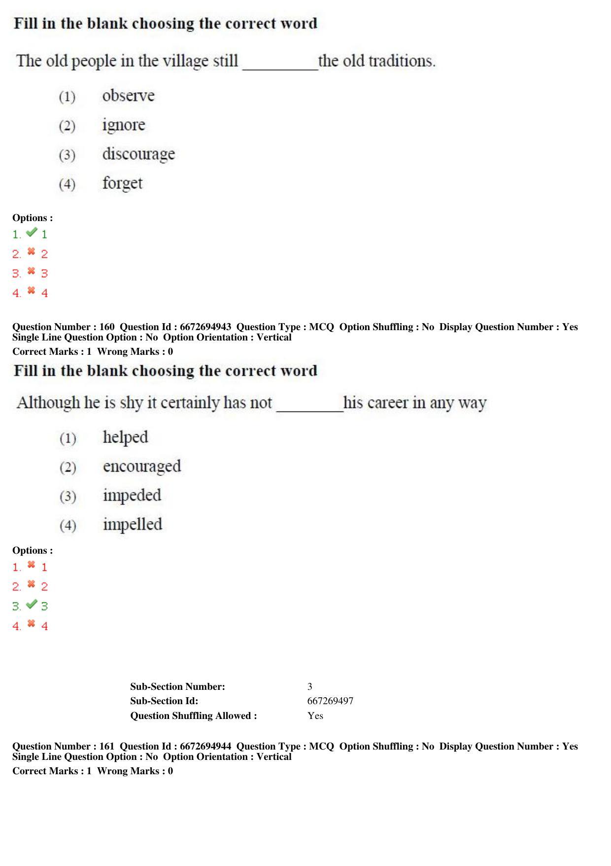 TS ICET 2019 Question Paper 1 - May 23, 2019 - Page 155