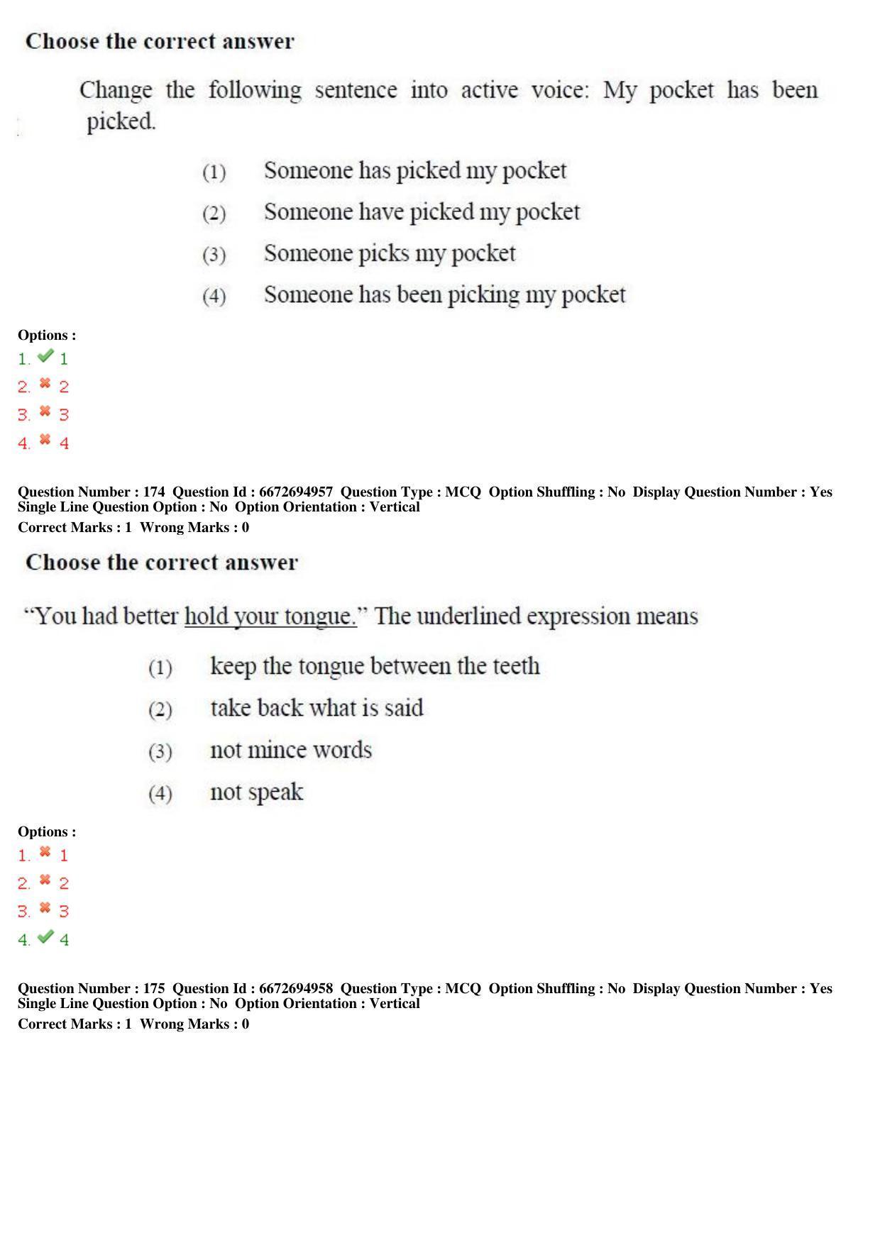 TS ICET 2019 Question Paper 1 - May 23, 2019 - Page 162