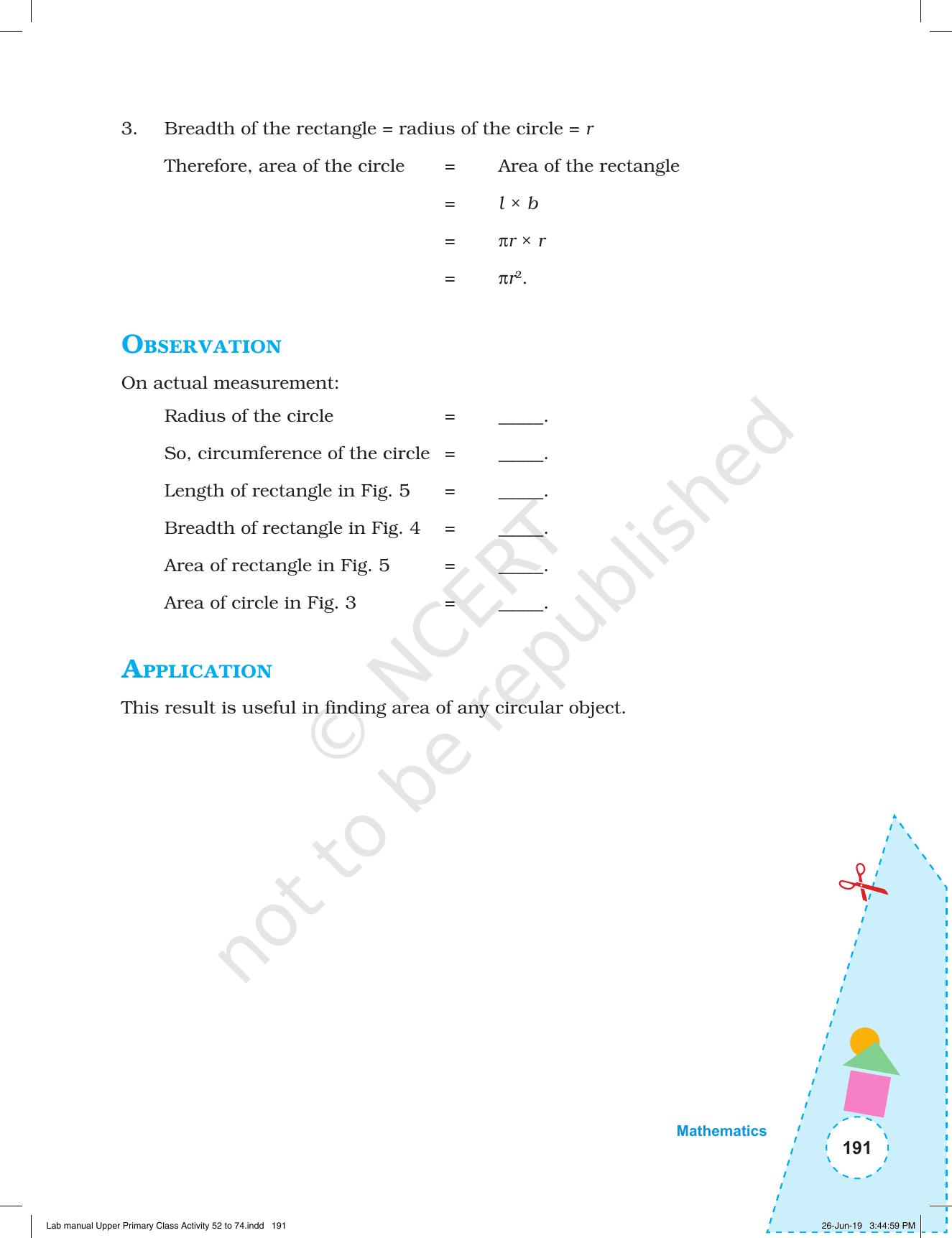 NCERT Laboratory Manuals for Class VI to VIII: Mathematics - Activities for VI to VIII (52- 74) - Page 3