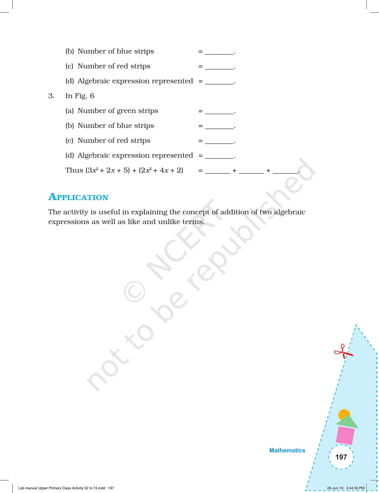NCERT Laboratory Manuals for Class VI to VIII: Mathematics - Activities for VI to VIII (52- 74) - Page 9