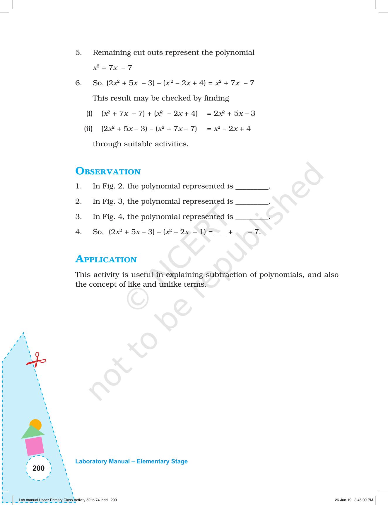 NCERT Laboratory Manuals for Class VI to VIII: Mathematics - Activities for VI to VIII (52- 74) - Page 12