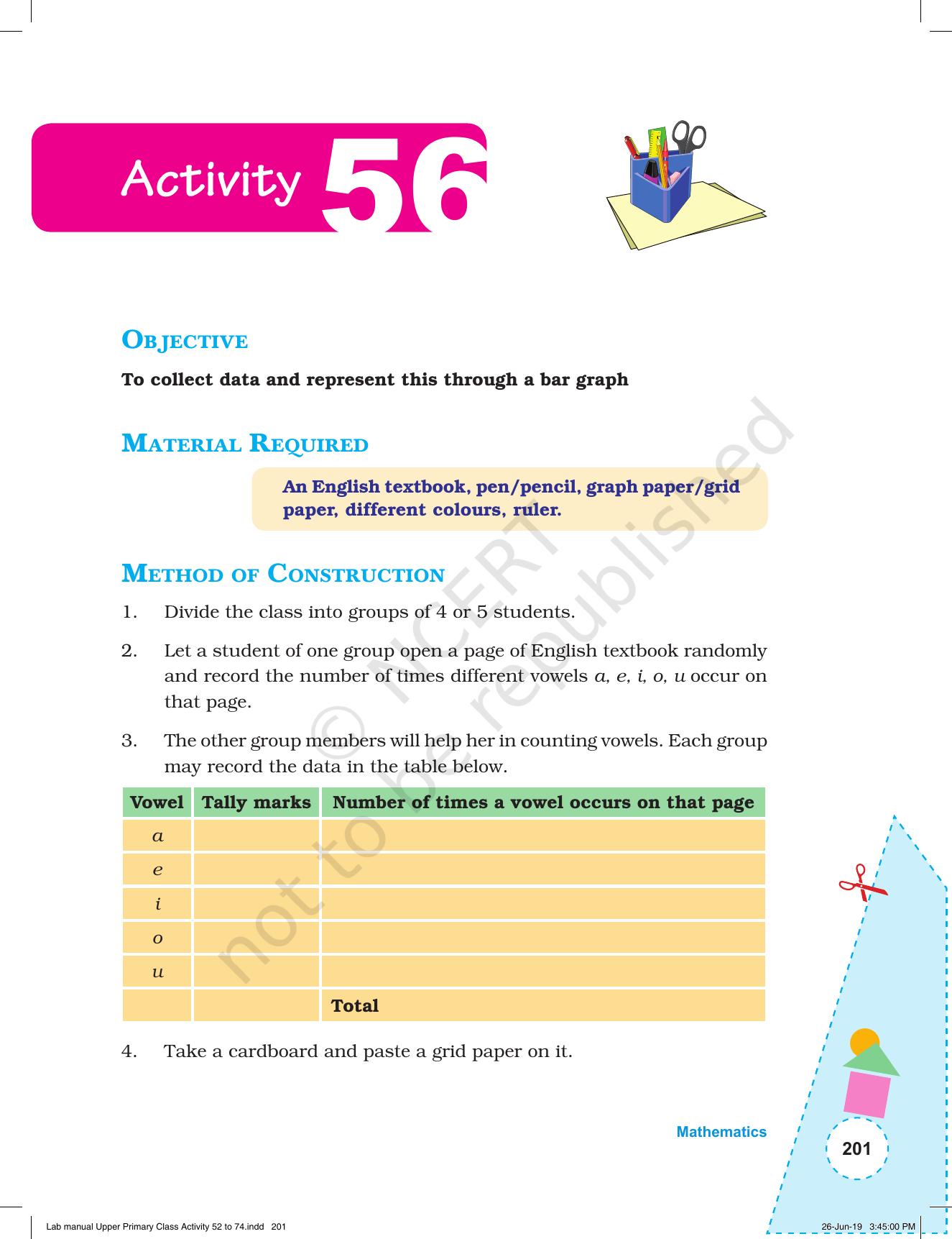 NCERT Laboratory Manuals for Class VI to VIII: Mathematics - Activities for VI to VIII (52- 74) - Page 13