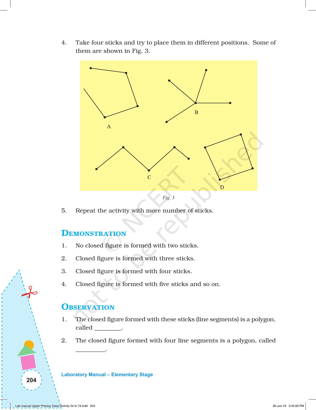 NCERT Laboratory Manuals for Class VI to VIII: Mathematics - Activities for VI to VIII (52- 74) - Page 16
