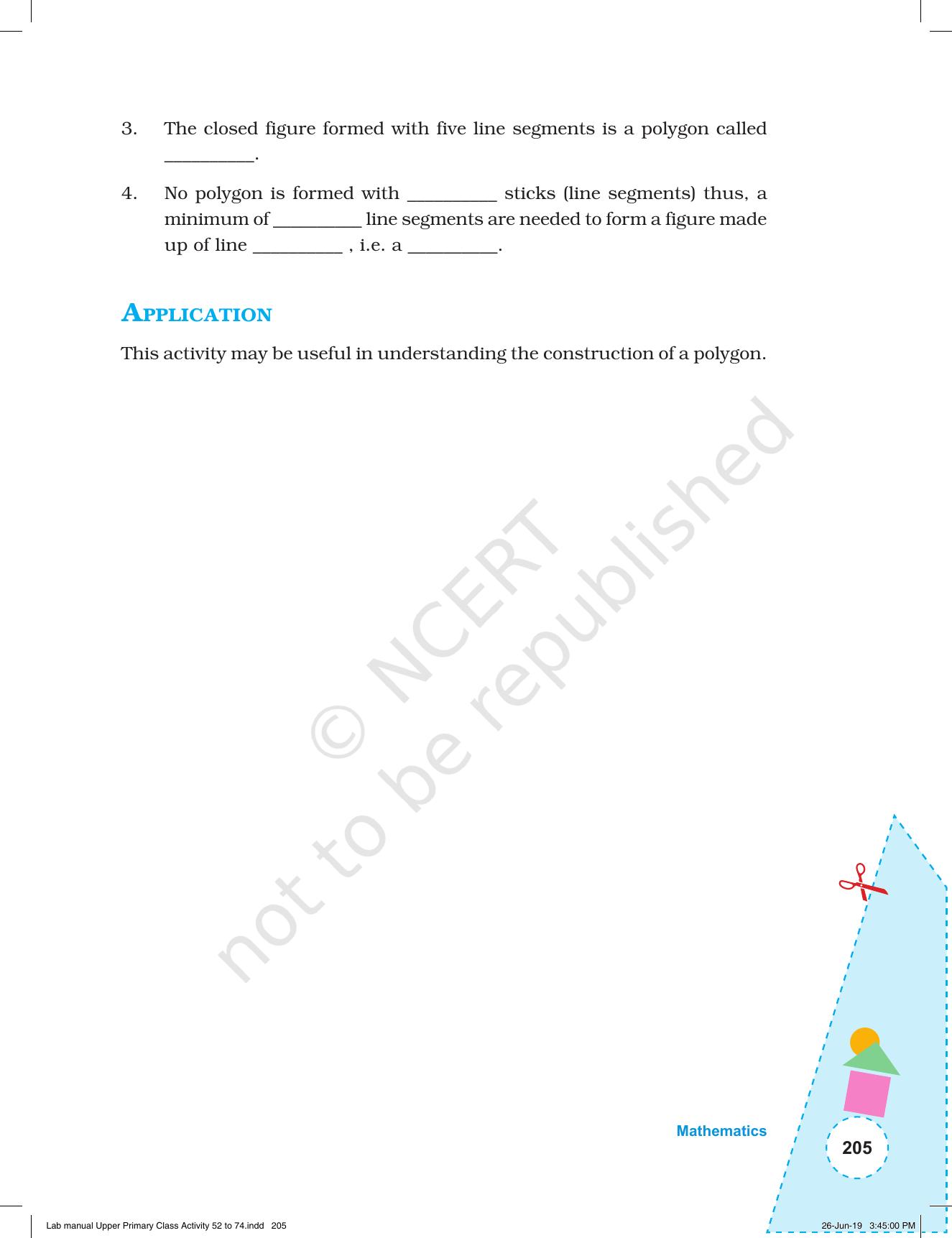 NCERT Laboratory Manuals for Class VI to VIII: Mathematics - Activities for VI to VIII (52- 74) - Page 17