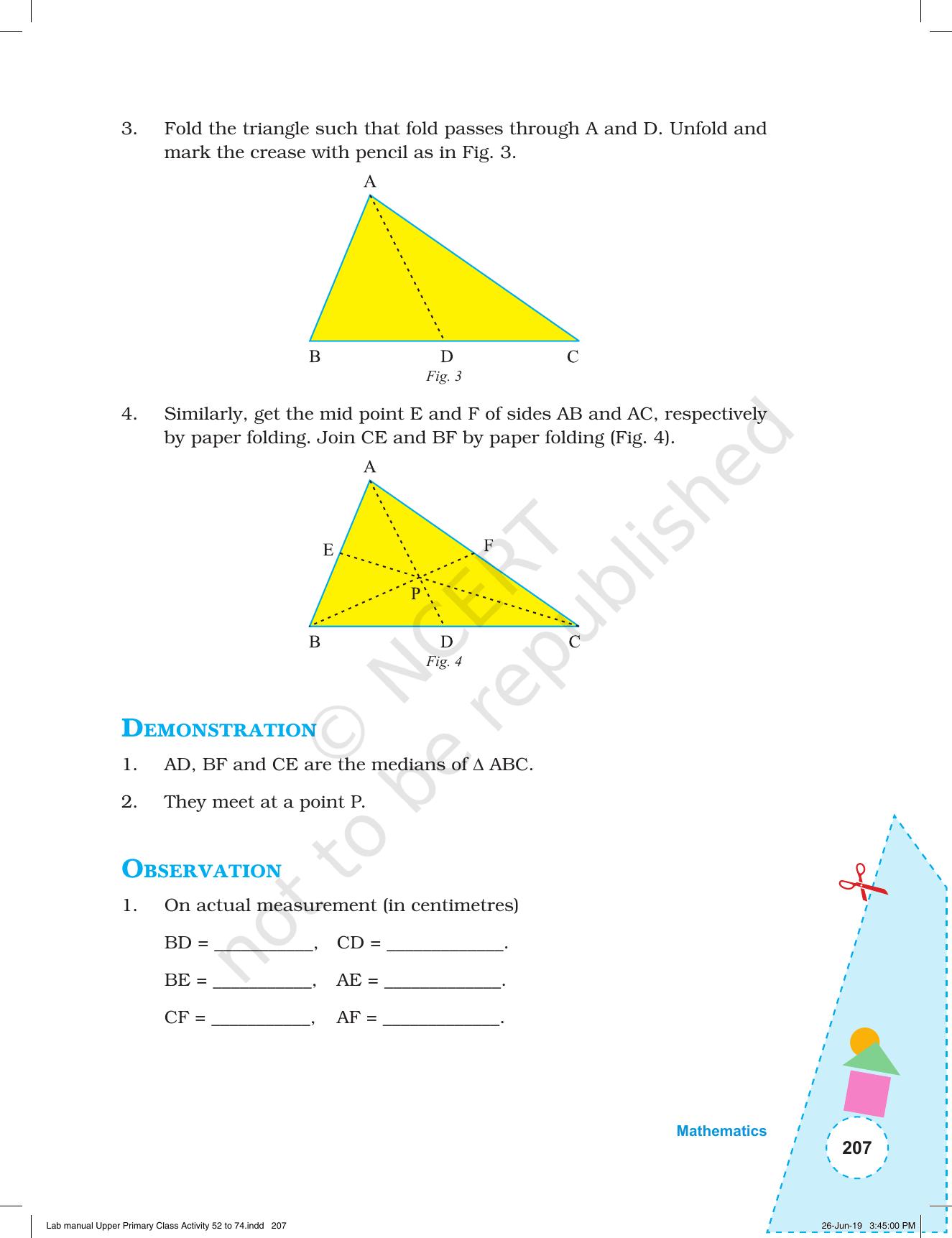 NCERT Laboratory Manuals for Class VI to VIII: Mathematics - Activities for VI to VIII (52- 74) - Page 19