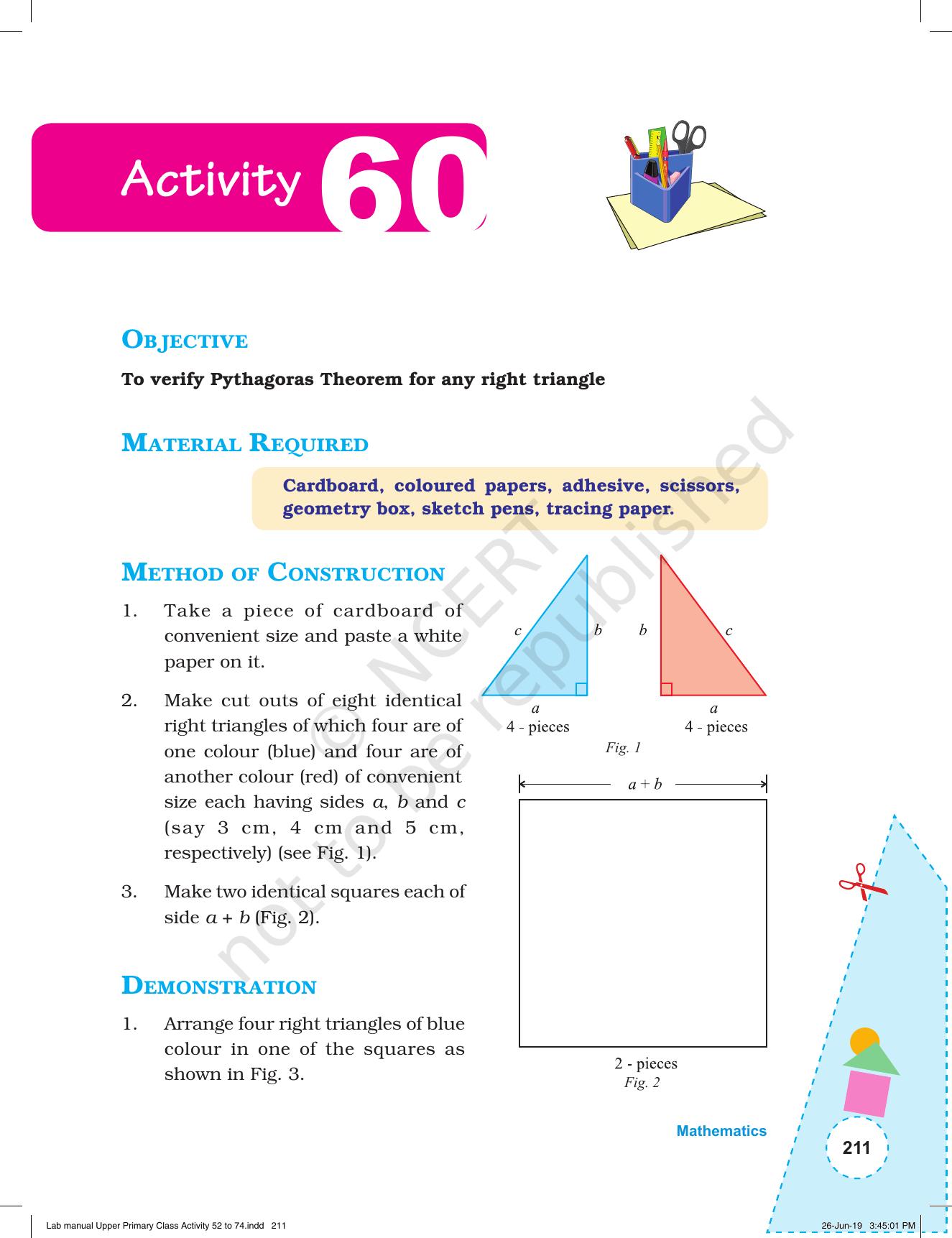 NCERT Laboratory Manuals for Class VI to VIII: Mathematics - Activities for VI to VIII (52- 74) - Page 23