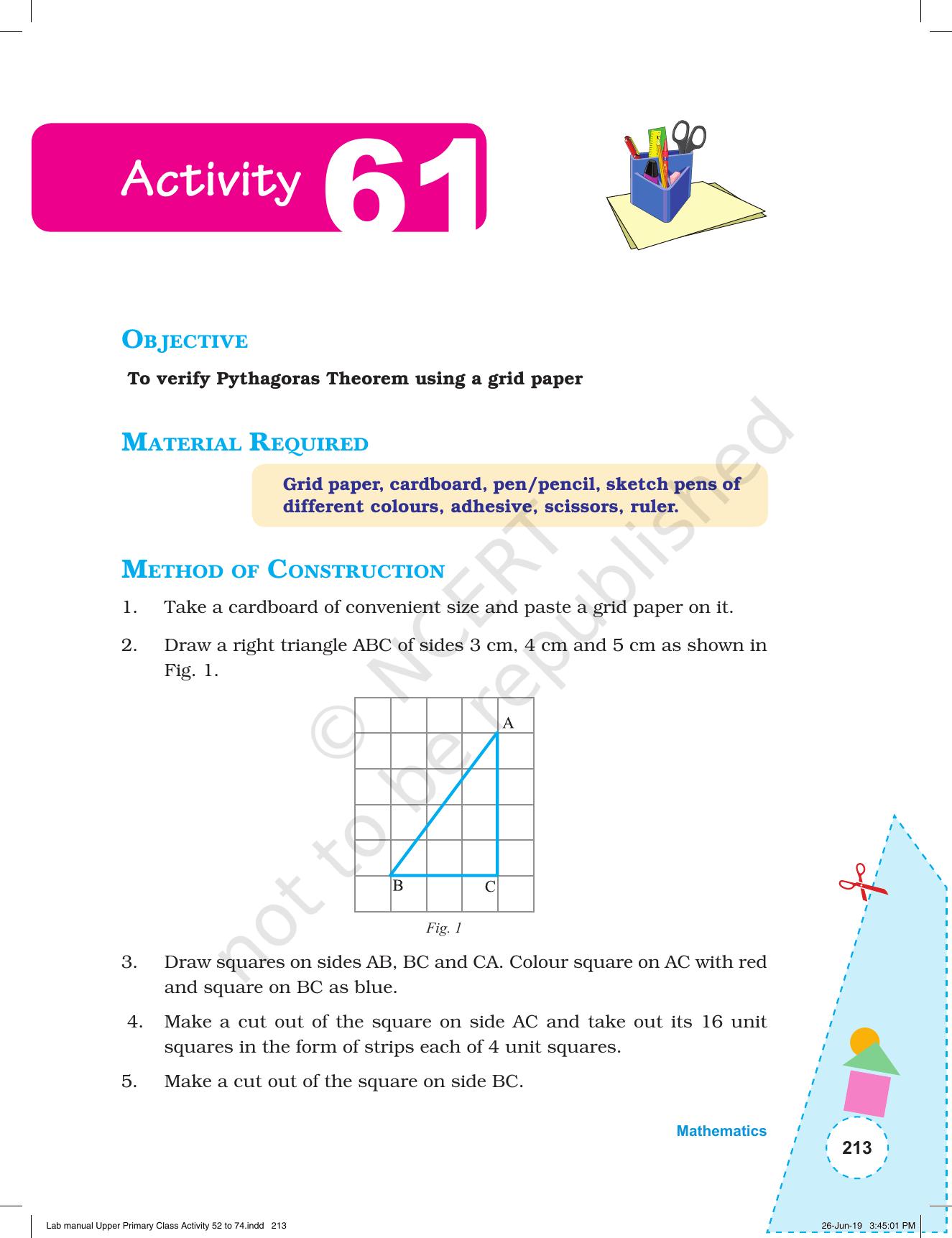 NCERT Laboratory Manuals for Class VI to VIII: Mathematics - Activities for VI to VIII (52- 74) - Page 25