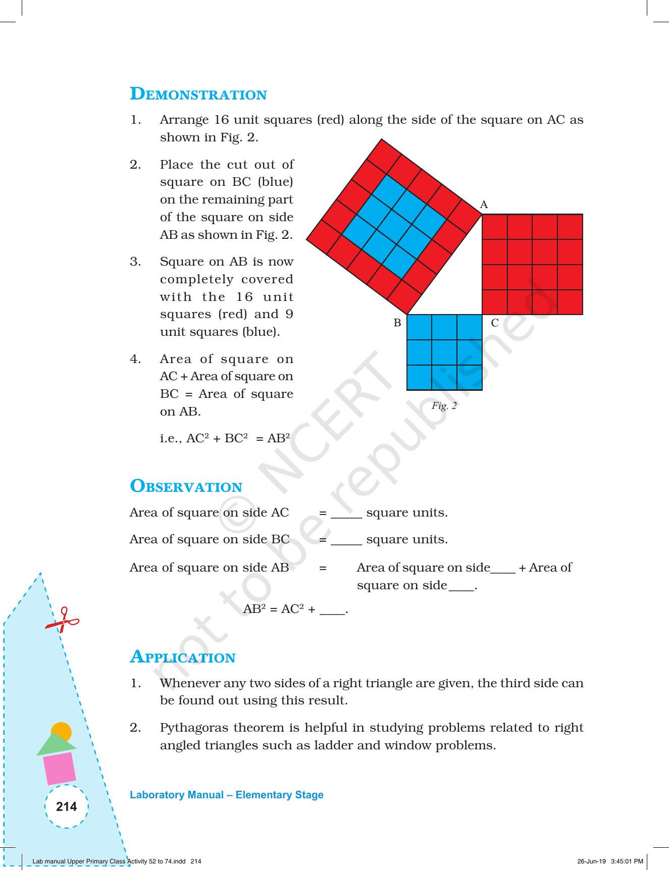 NCERT Laboratory Manuals for Class VI to VIII: Mathematics - Activities for VI to VIII (52- 74) - Page 26