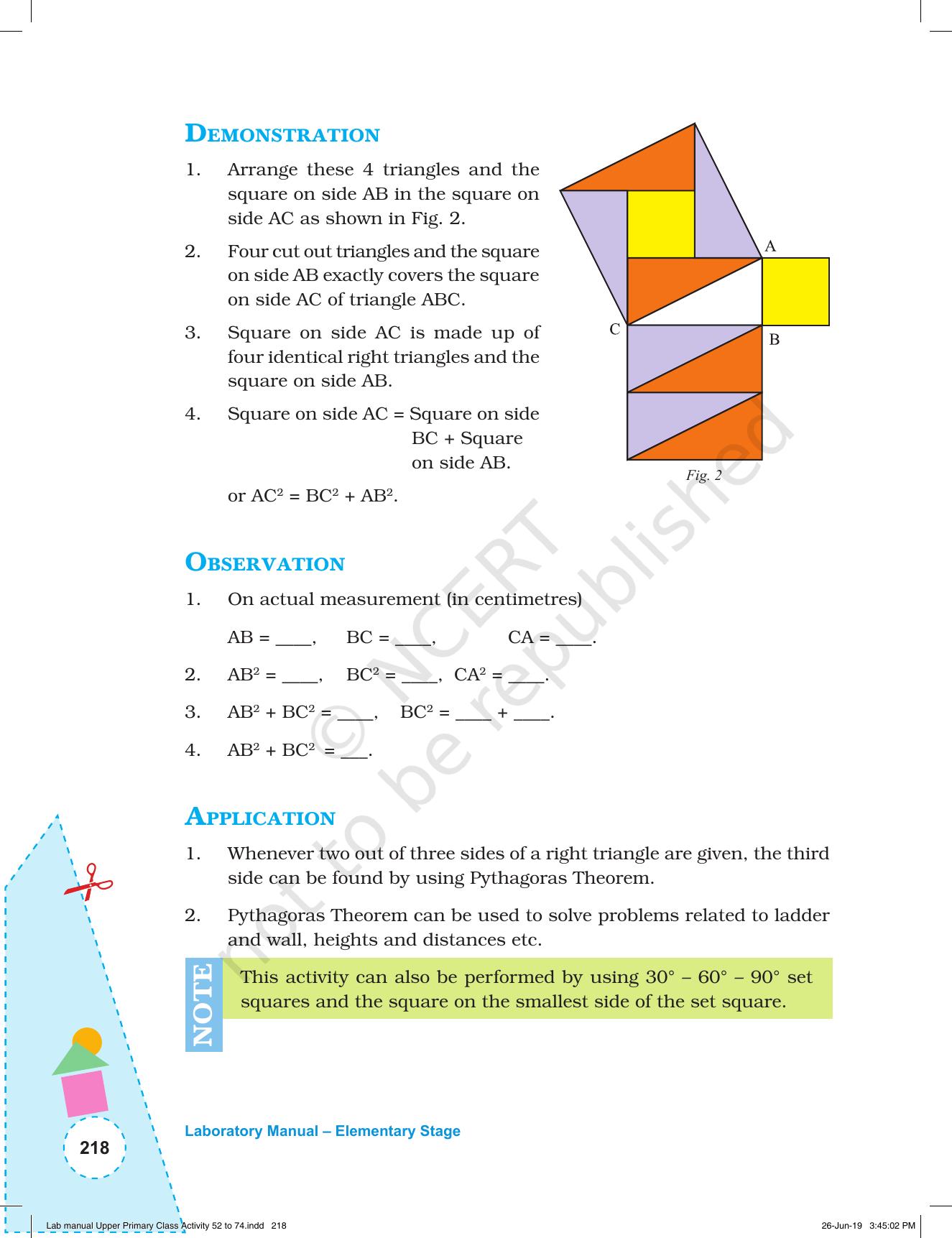 NCERT Laboratory Manuals for Class VI to VIII: Mathematics - Activities for VI to VIII (52- 74) - Page 30