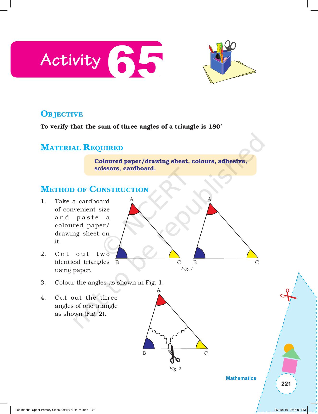 NCERT Laboratory Manuals for Class VI to VIII: Mathematics - Activities for VI to VIII (52- 74) - Page 33