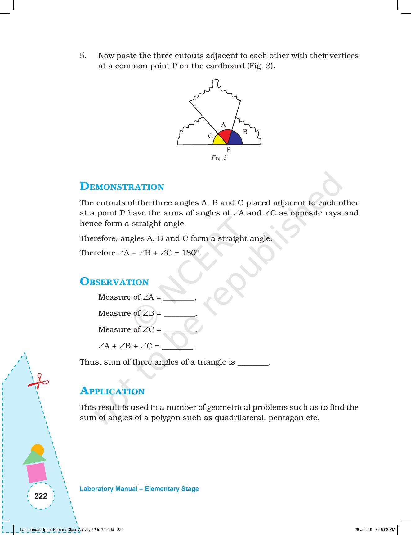 NCERT Laboratory Manuals for Class VI to VIII: Mathematics - Activities for VI to VIII (52- 74) - Page 34