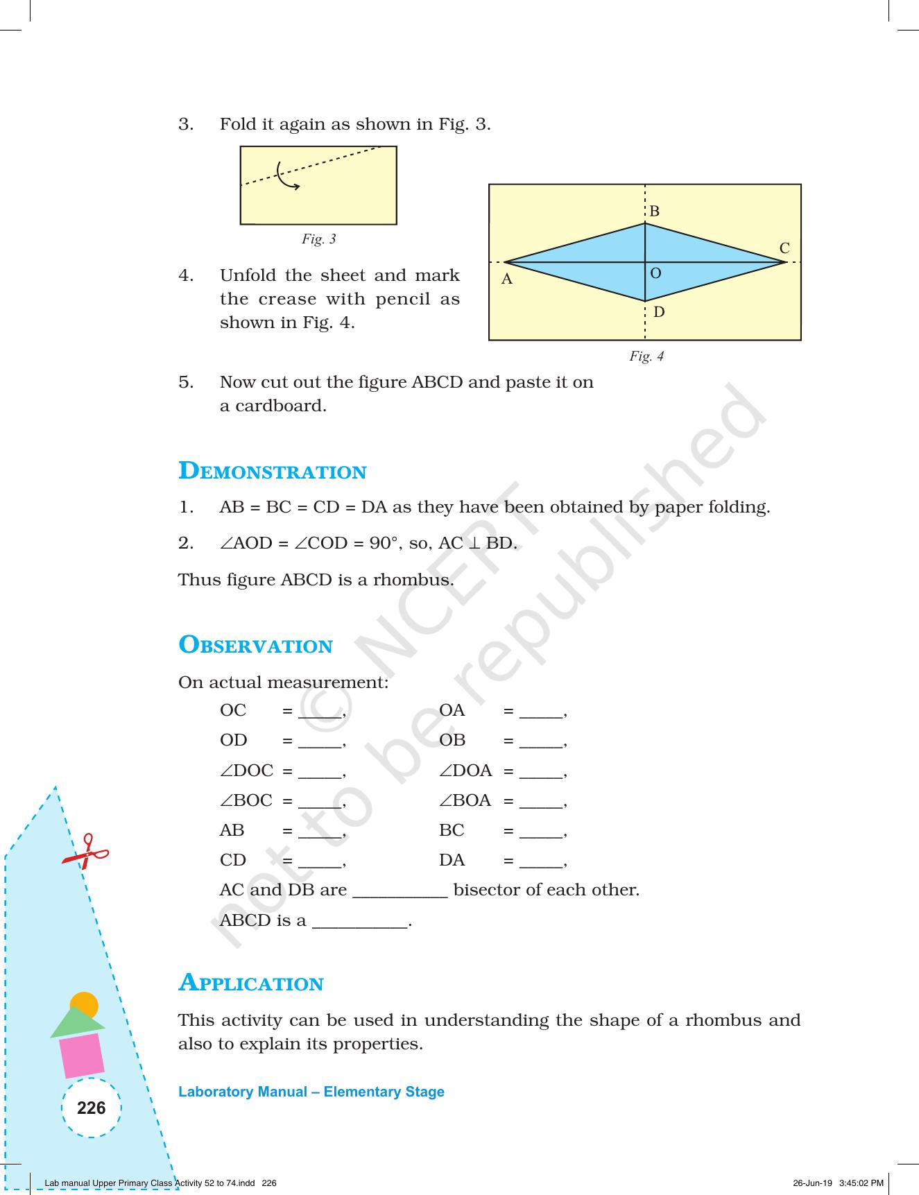 NCERT Laboratory Manuals for Class VI to VIII: Mathematics - Activities for VI to VIII (52- 74) - Page 38