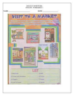 Worksheet for Class 1 English Assignment 12