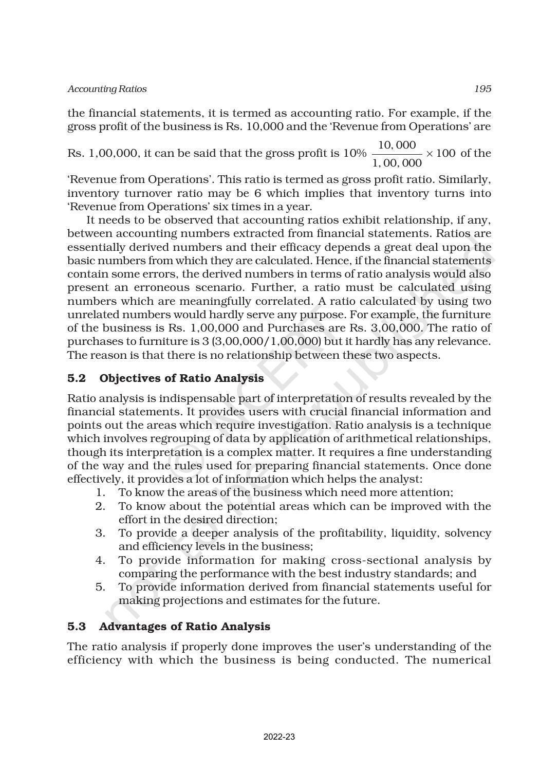 NCERT Book for Class 12 Accountancy Part II Chapter 5 Accounting Ratios - Page 2