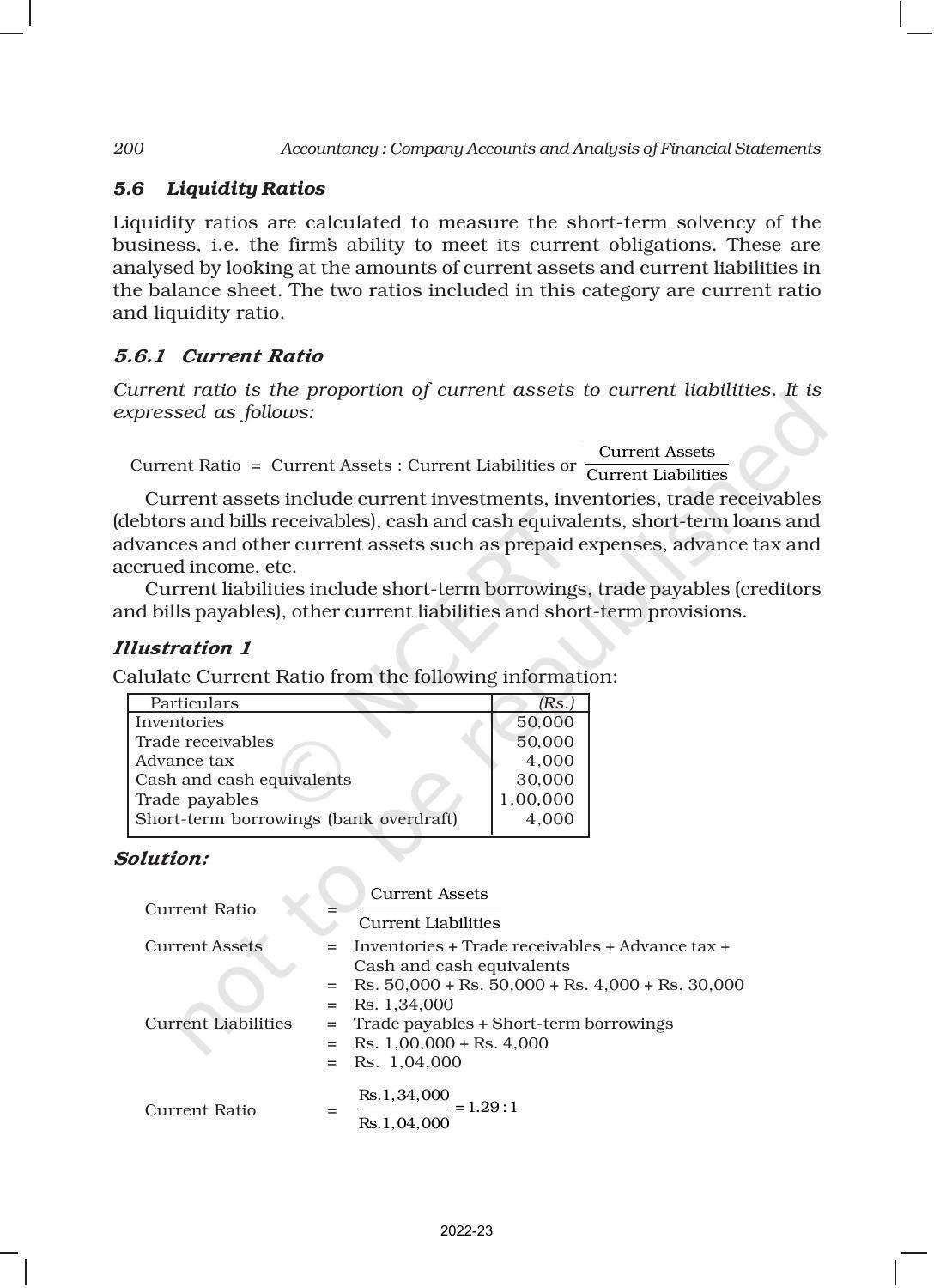 NCERT Book for Class 12 Accountancy Part II Chapter 5 Accounting Ratios - Page 7