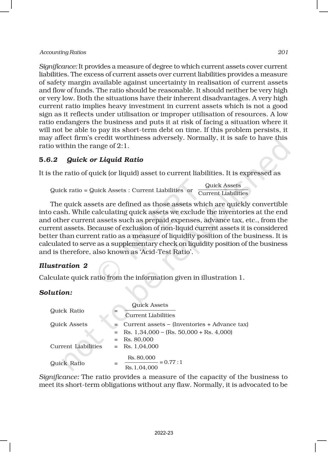 NCERT Book for Class 12 Accountancy Part II Chapter 5 Accounting Ratios - Page 8