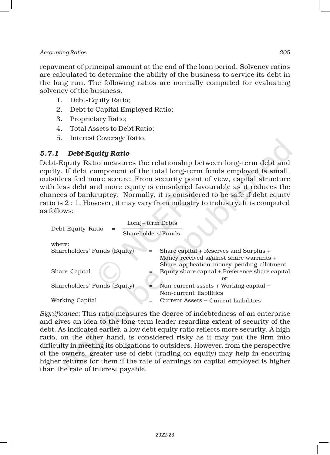 NCERT Book for Class 12 Accountancy Part II Chapter 5 Accounting Ratios - Page 12