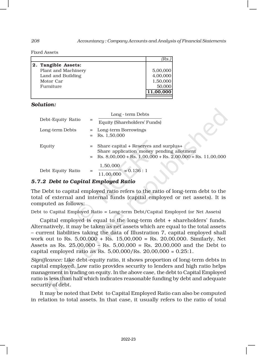 NCERT Book for Class 12 Accountancy Part II Chapter 5 Accounting Ratios - Page 15