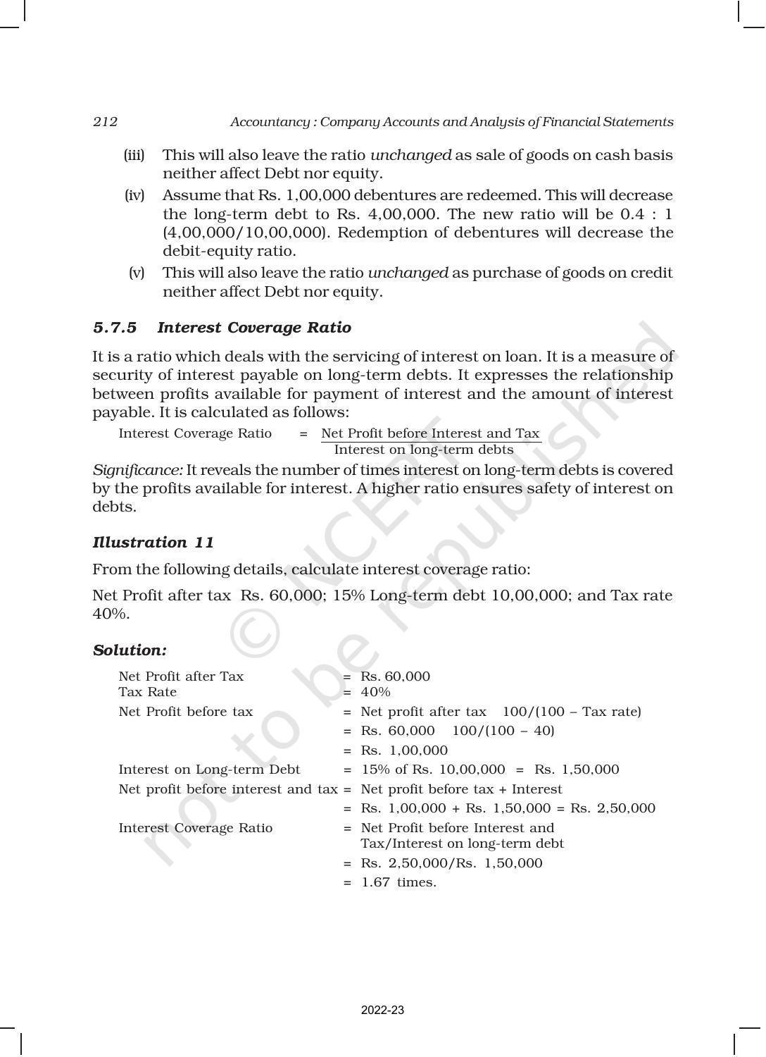 NCERT Book for Class 12 Accountancy Part II Chapter 5 Accounting Ratios - Page 19