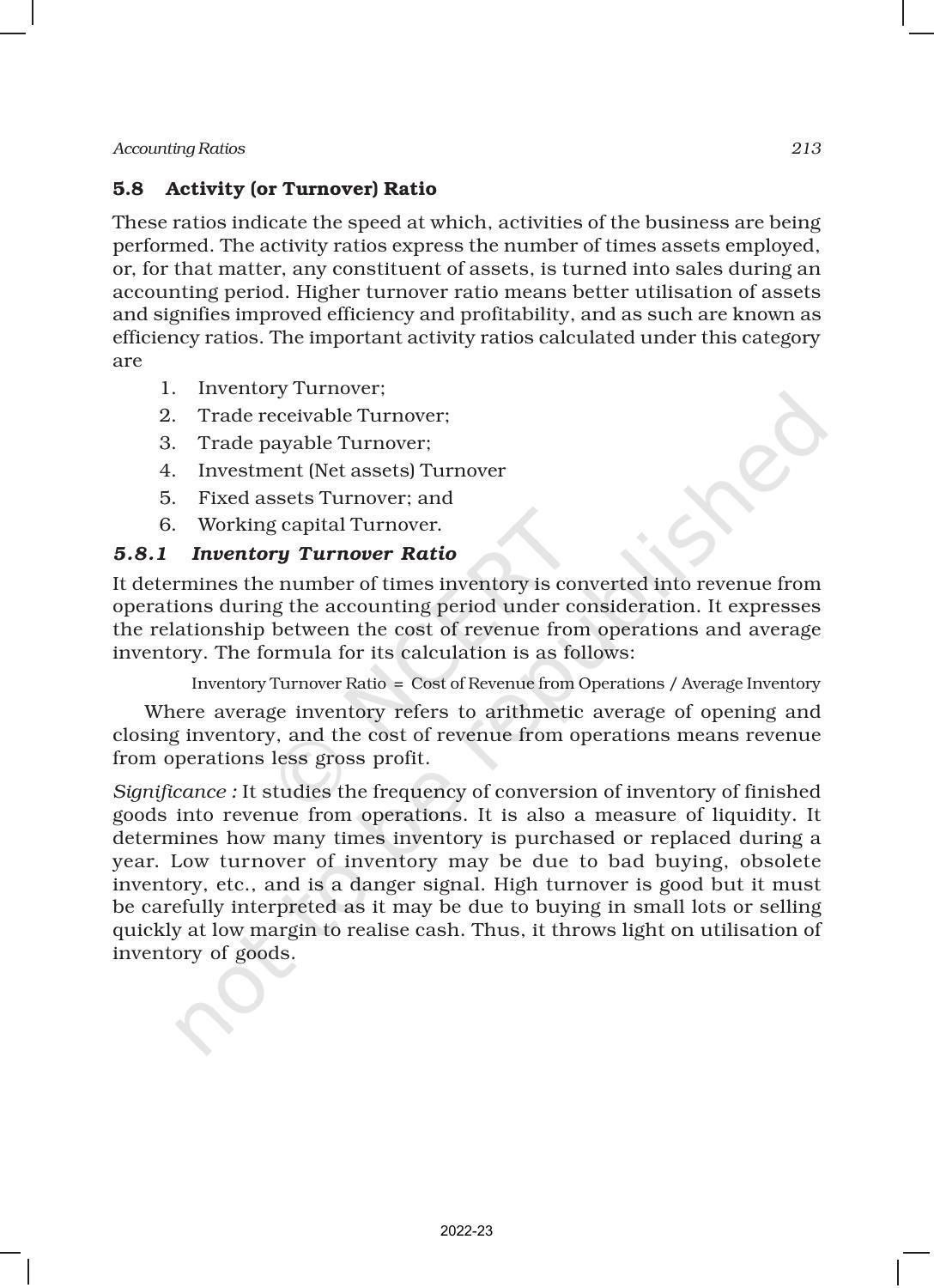 NCERT Book for Class 12 Accountancy Part II Chapter 5 Accounting Ratios - Page 20
