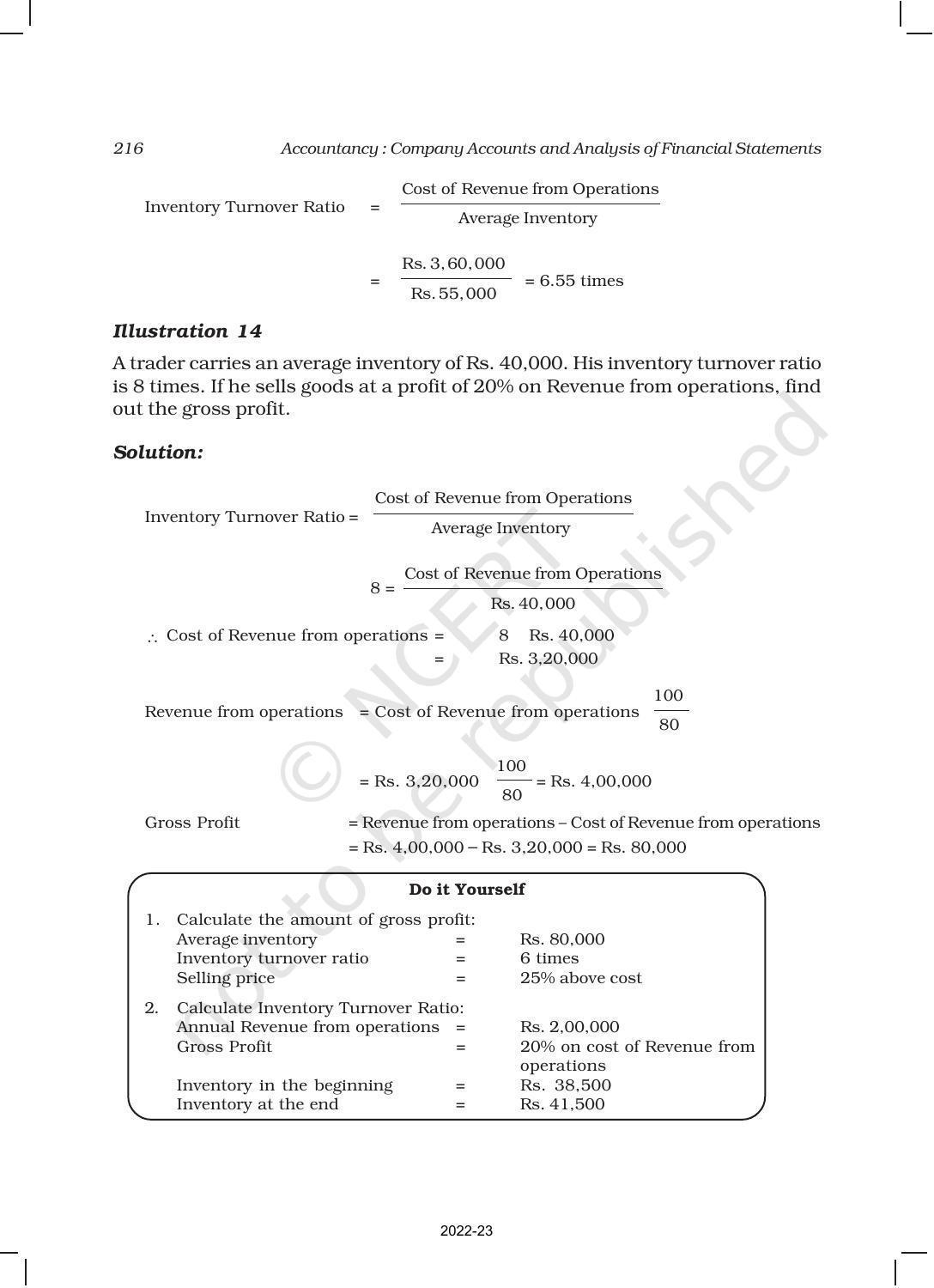NCERT Book for Class 12 Accountancy Part II Chapter 5 Accounting Ratios - Page 23