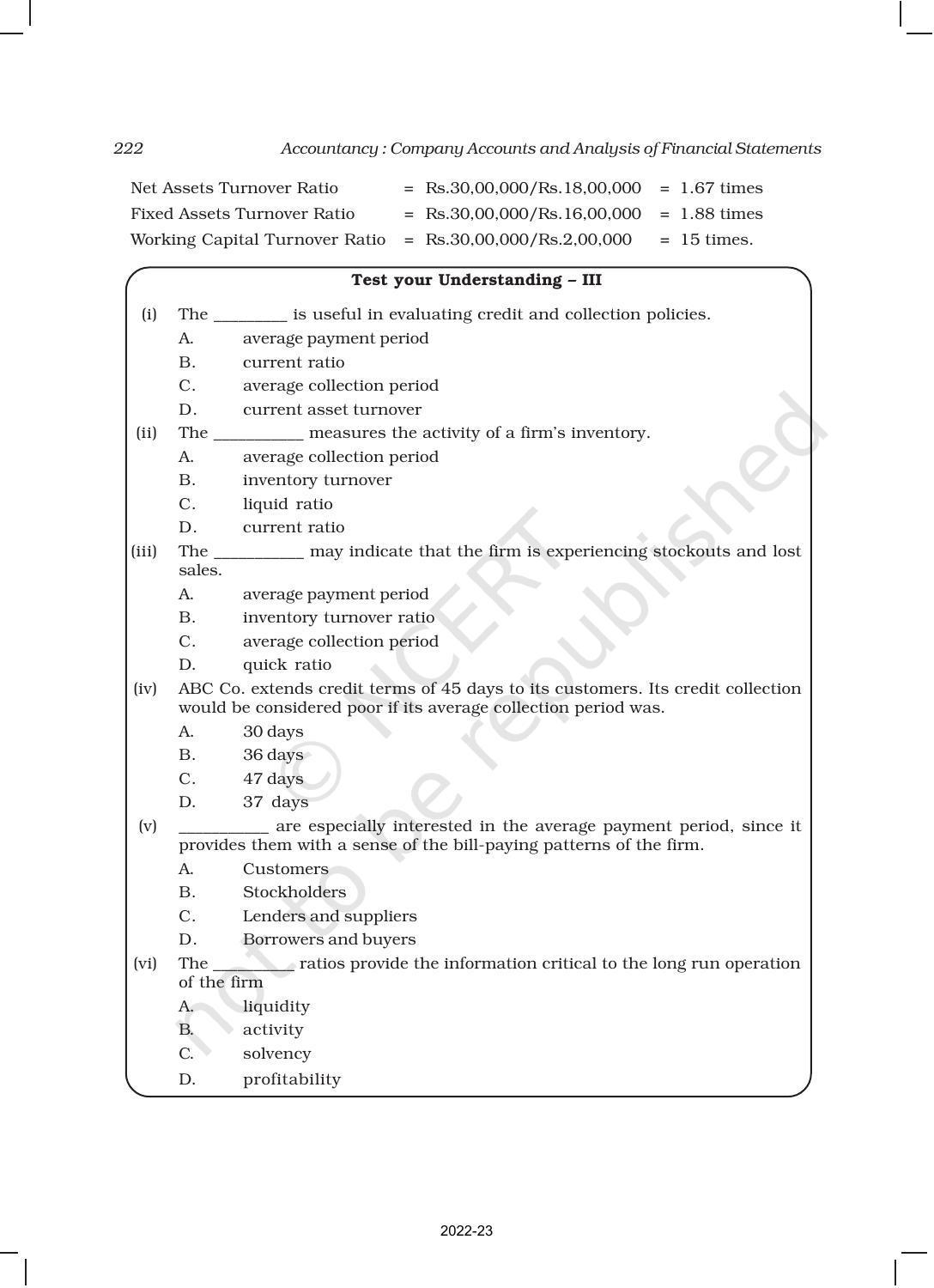 Ncert Book For Class 12 Accountancy Part Ii Chapter 5
