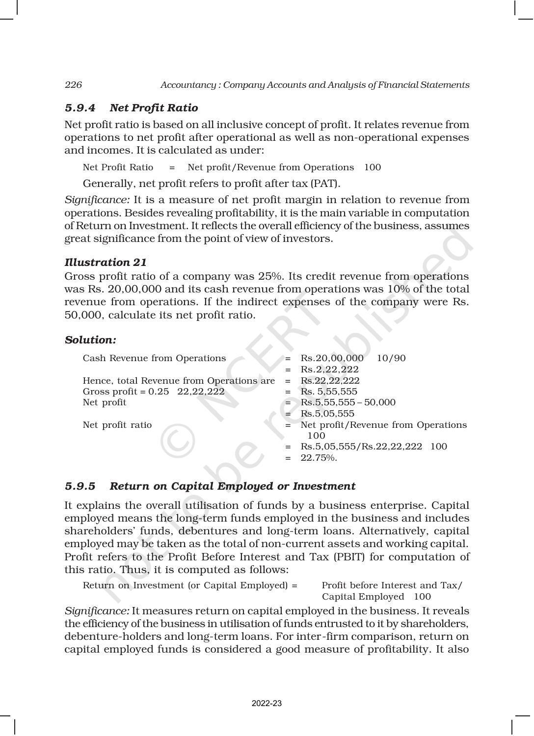 NCERT Book for Class 12 Accountancy Part II Chapter 5 Accounting Ratios - Page 33