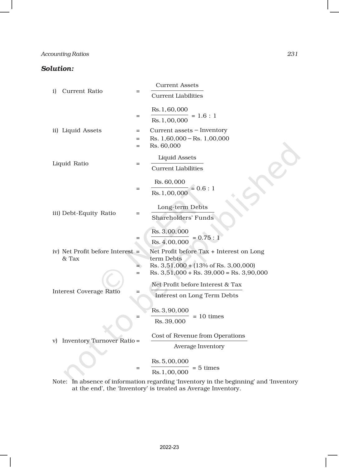 NCERT Book for Class 12 Accountancy Part II Chapter 5 Accounting Ratios - Page 38