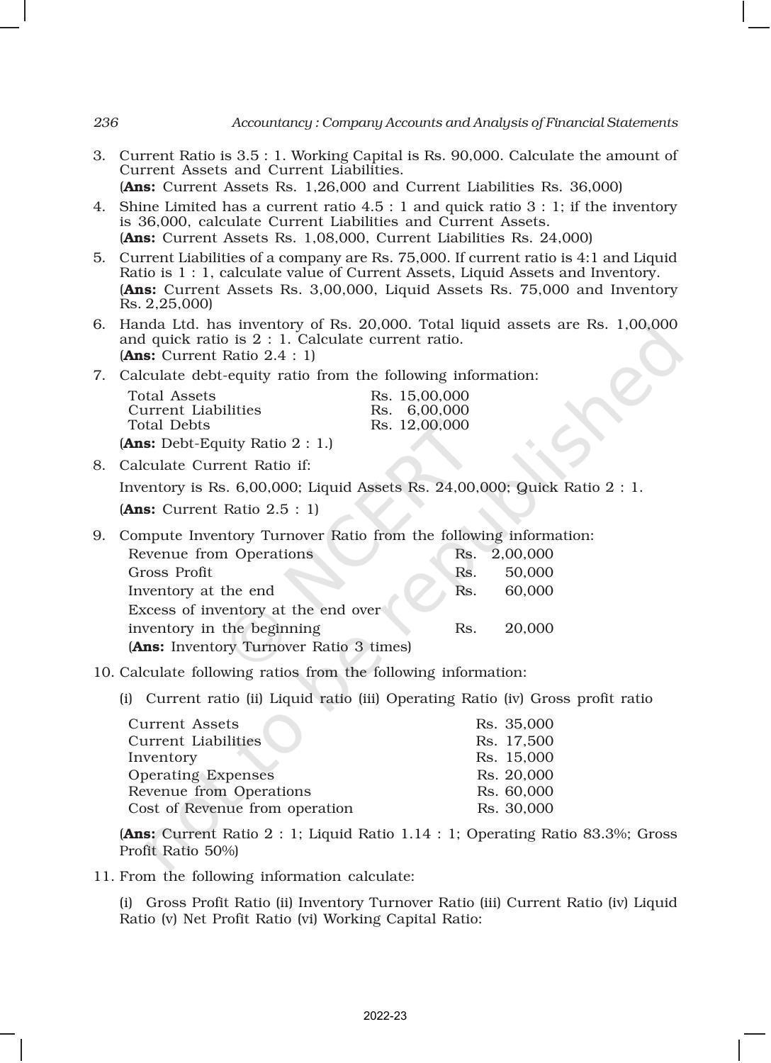 NCERT Book for Class 12 Accountancy Part II Chapter 5 Accounting Ratios - Page 43