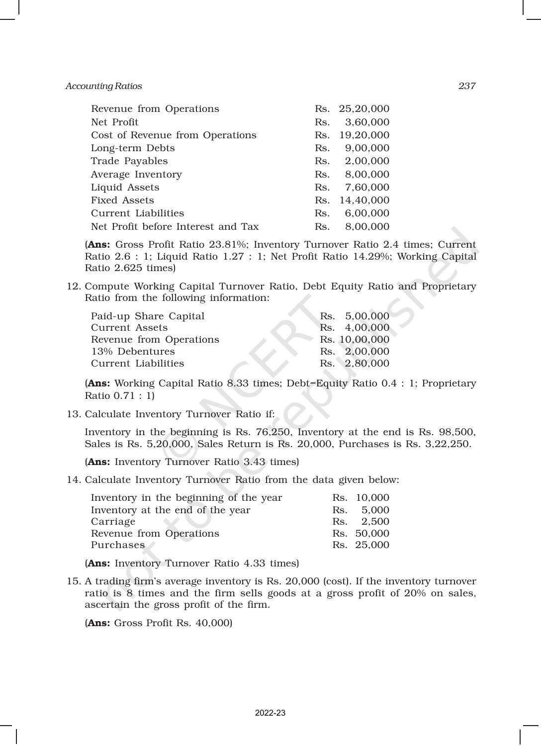 NCERT Book for Class 12 Accountancy Part II Chapter 5 Accounting Ratios - Page 44