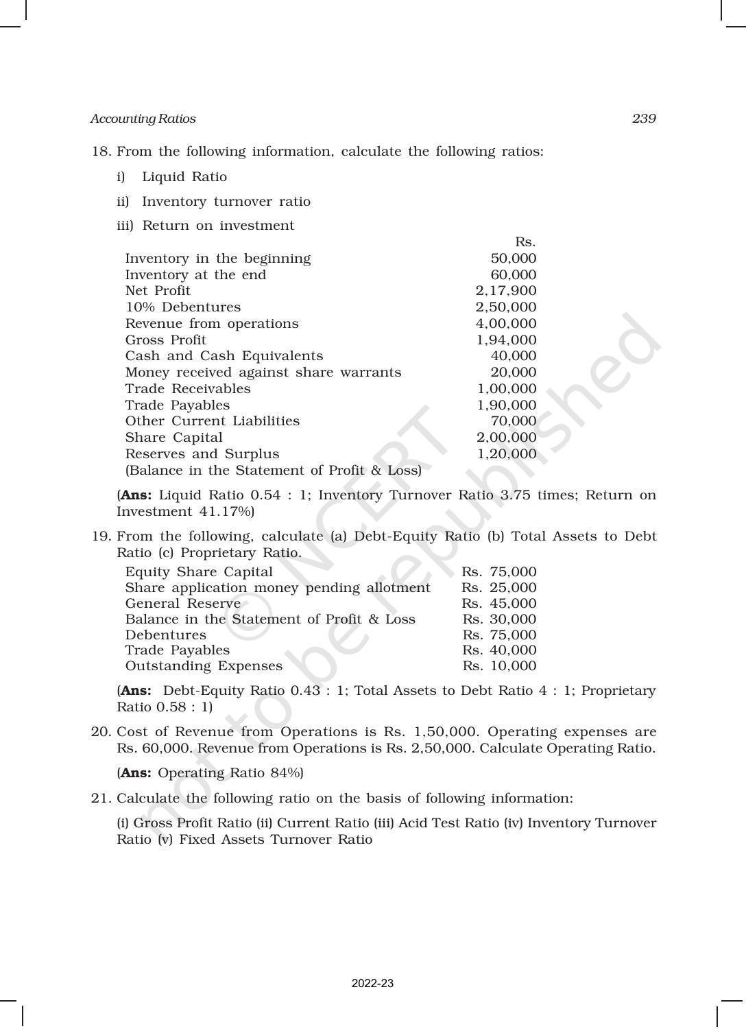 NCERT Book for Class 12 Accountancy Part II Chapter 5 Accounting Ratios - Page 46