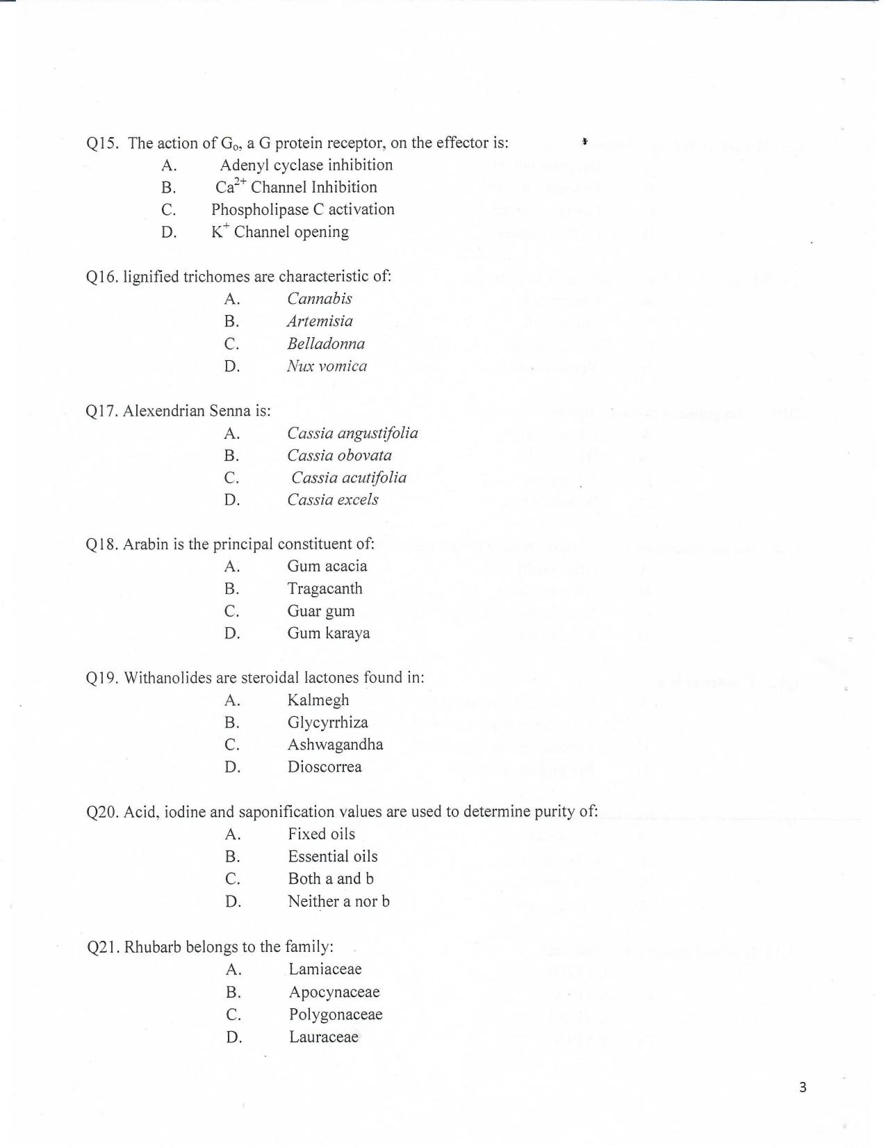 KUET 2023 M.Pharma Question Paper - Page 15