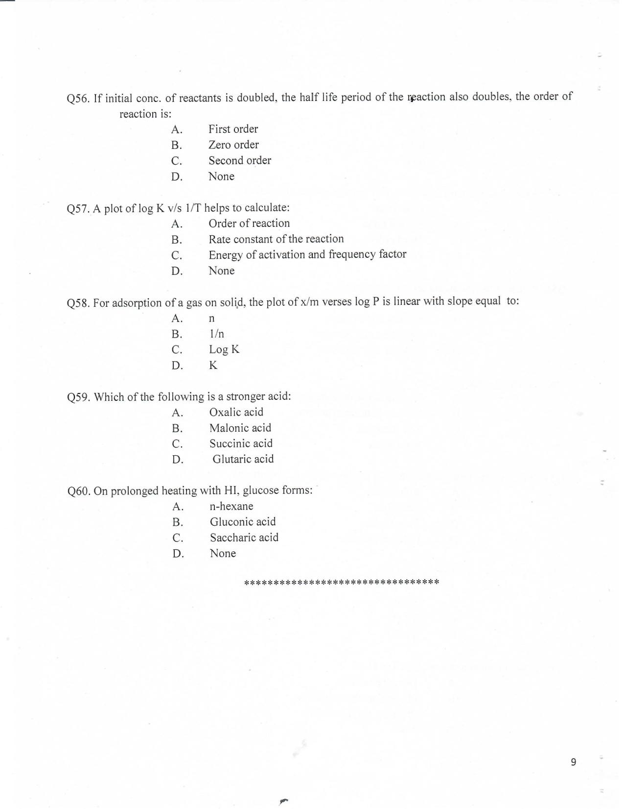 KUET 2023 M.Pharma Question Paper - Page 21