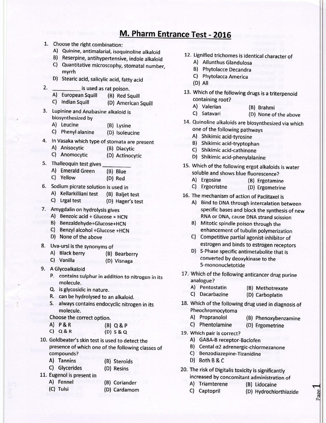 KUET 2023 M.Pharma Question Paper - Page 23