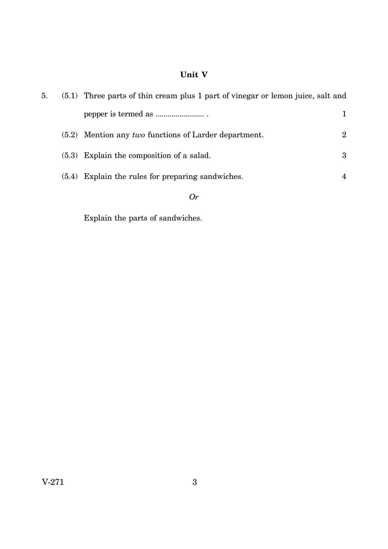Goa Board Class 12 Food Production   (March 2019) Question Paper - Page 3