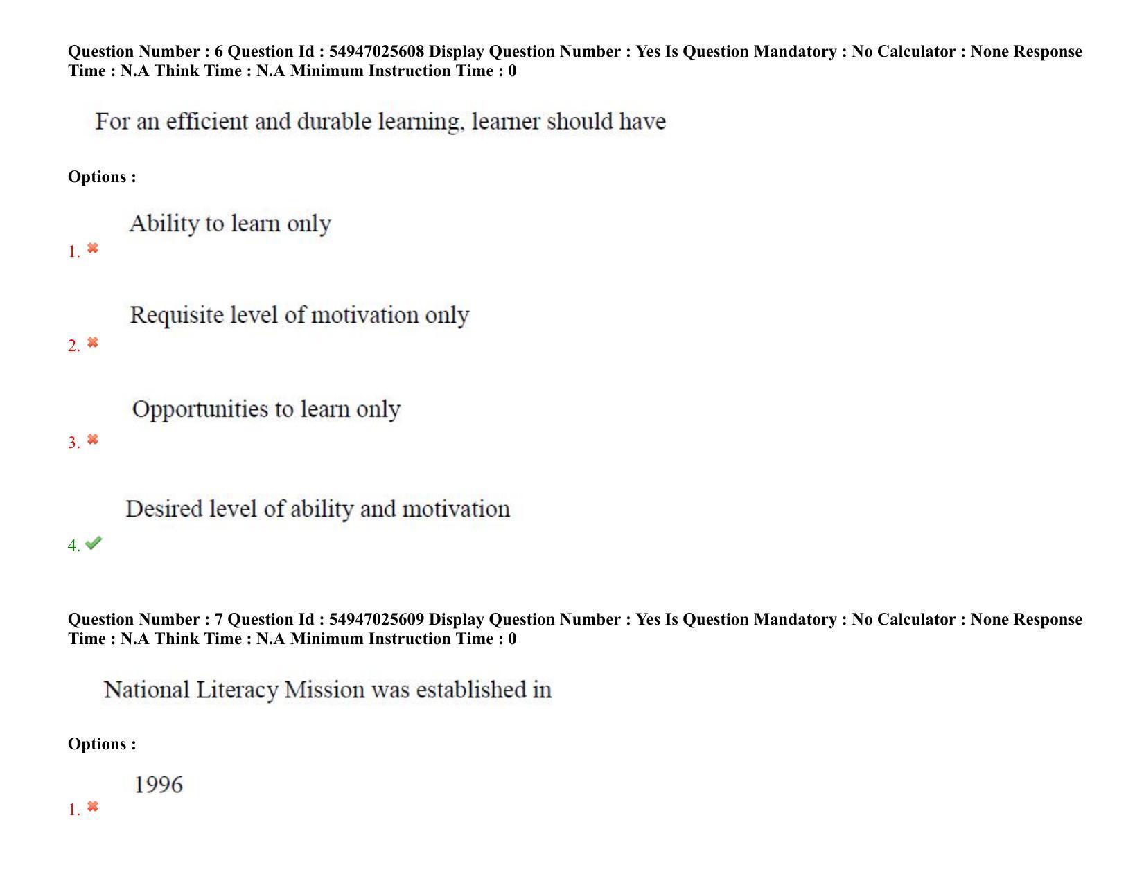 AP RCET 2022: Buddhist Studies - 18-10-2022 (Tuesday) Session-II: Question Paper With keys - Page 6