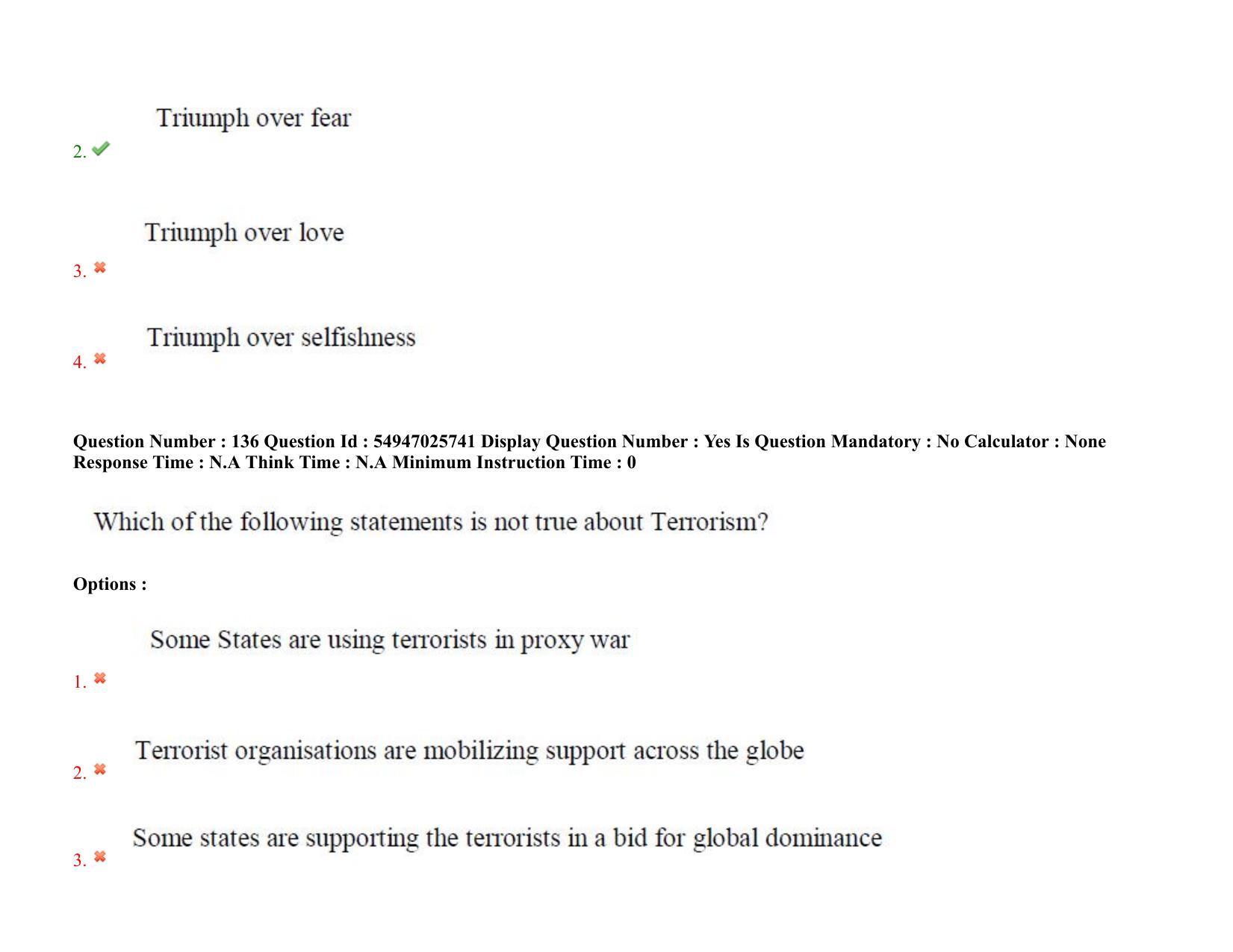 AP RCET 2022: Buddhist Studies - 18-10-2022 (Tuesday) Session-II: Question Paper With keys - Page 113