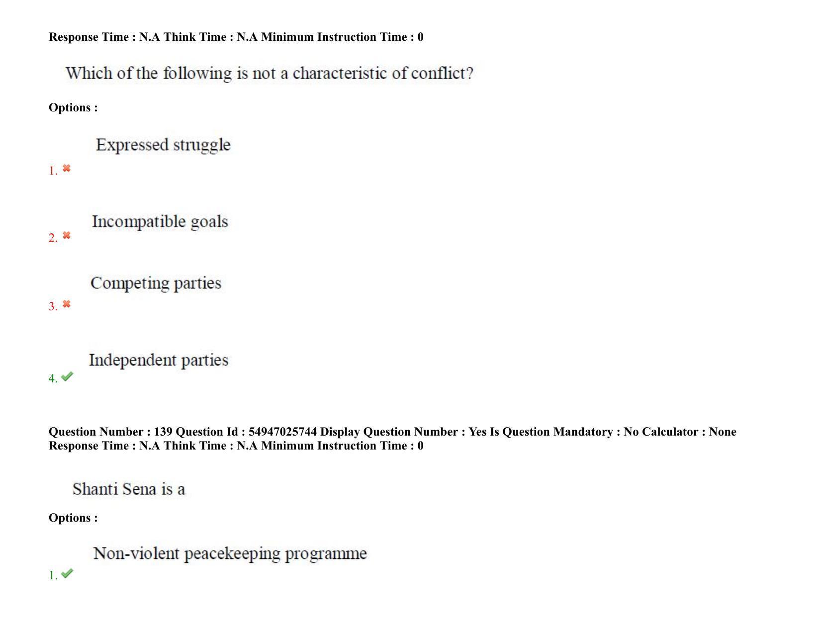 AP RCET 2022: Buddhist Studies - 18-10-2022 (Tuesday) Session-II: Question Paper With keys - Page 115