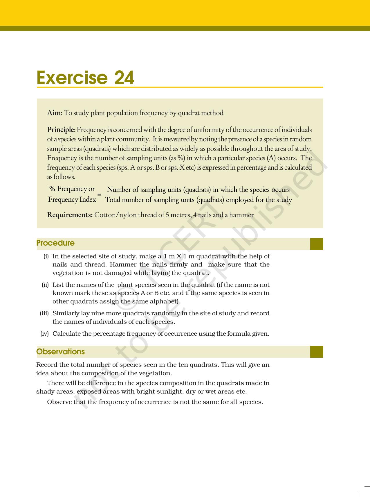 NCERT Laboratory Manuals for Class XII Biology - Exercise 22 to 24 - Page 5