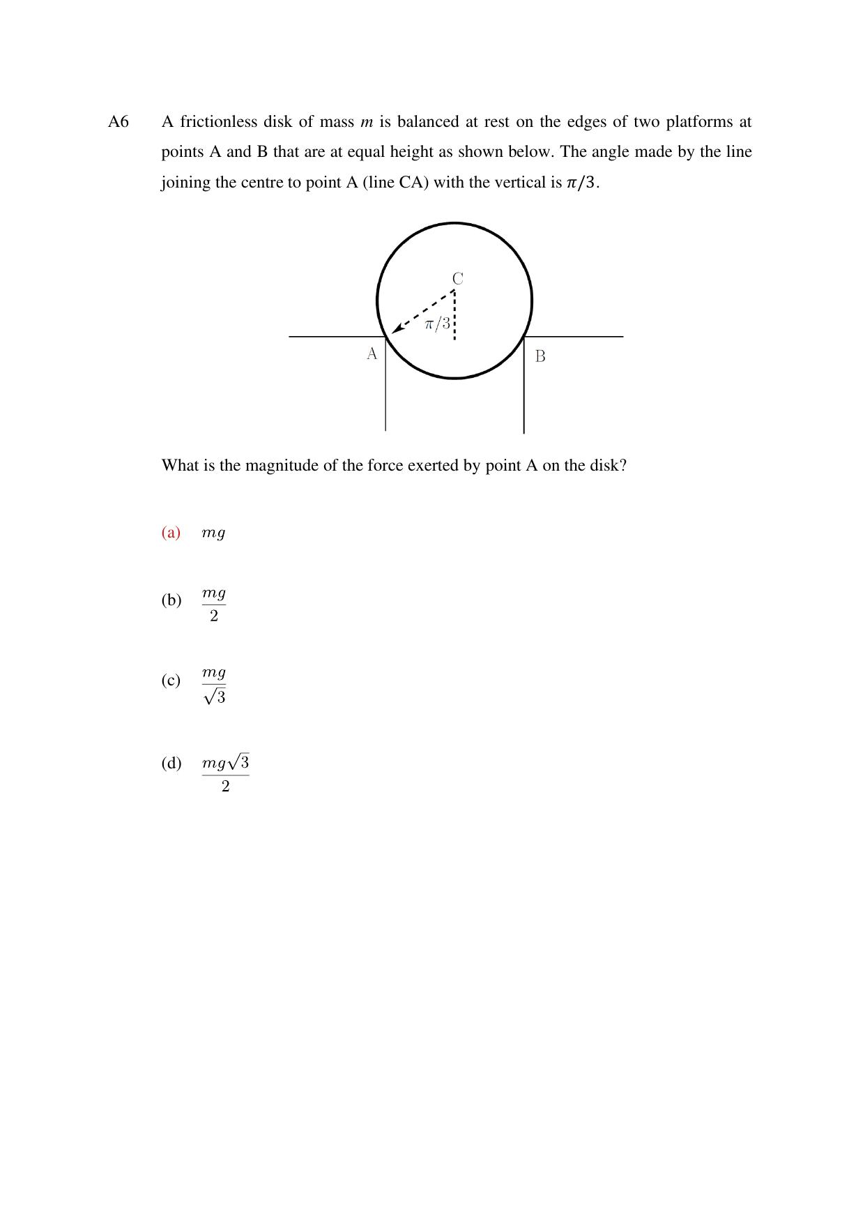 TIFR GS 2024 IPhD Question Paper - Page 6