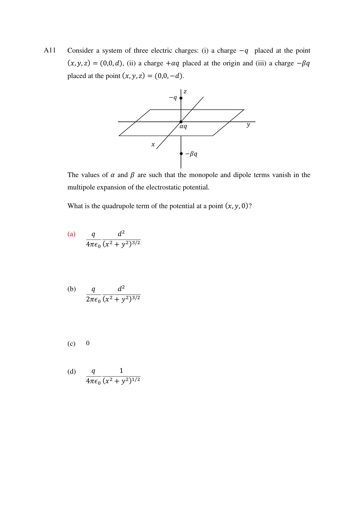 TIFR GS 2024 IPhD Question Paper - Page 11