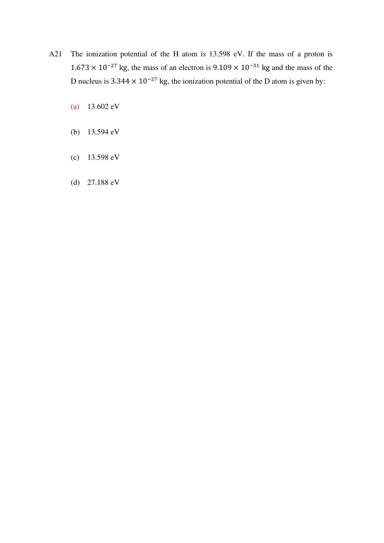 TIFR GS 2024 IPhD Question Paper - Page 21