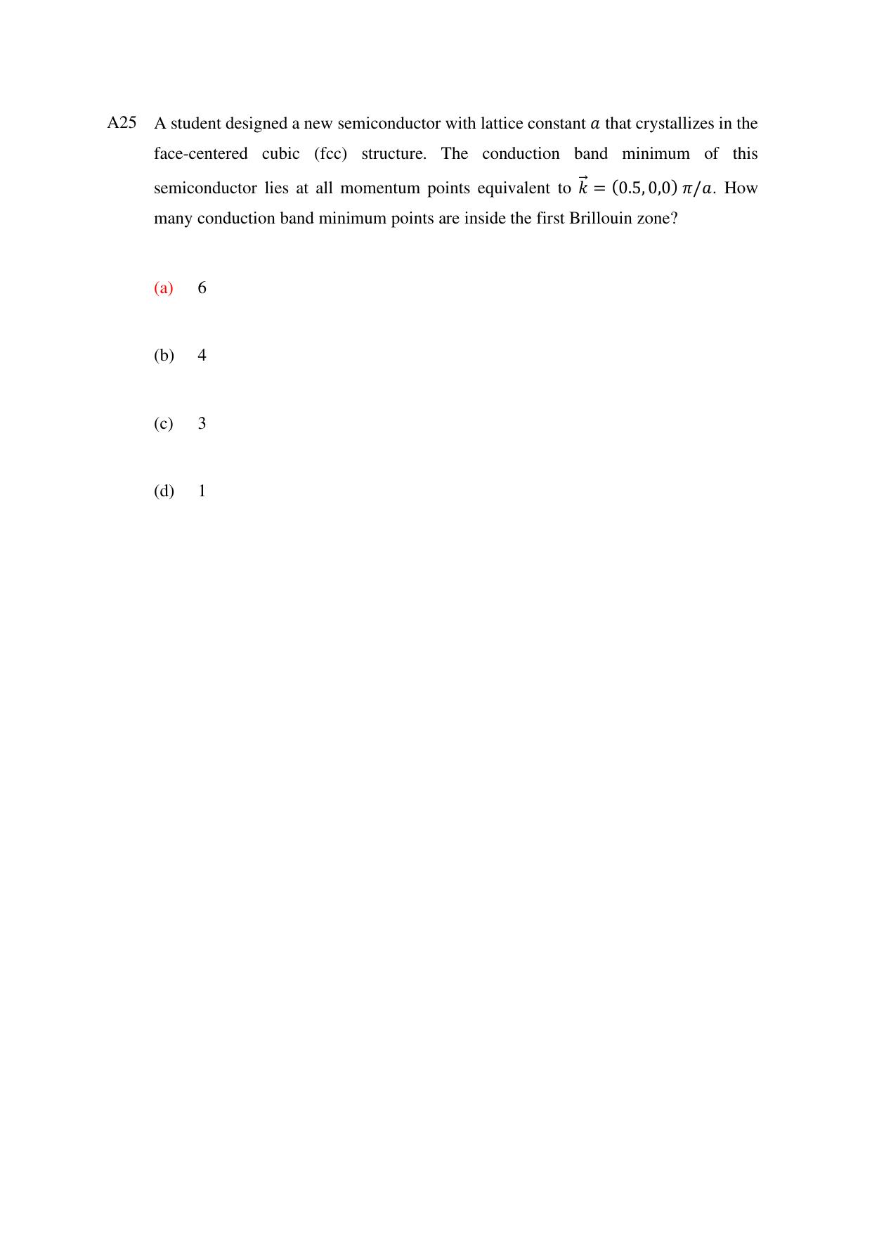 TIFR GS 2024 IPhD Question Paper - Page 25