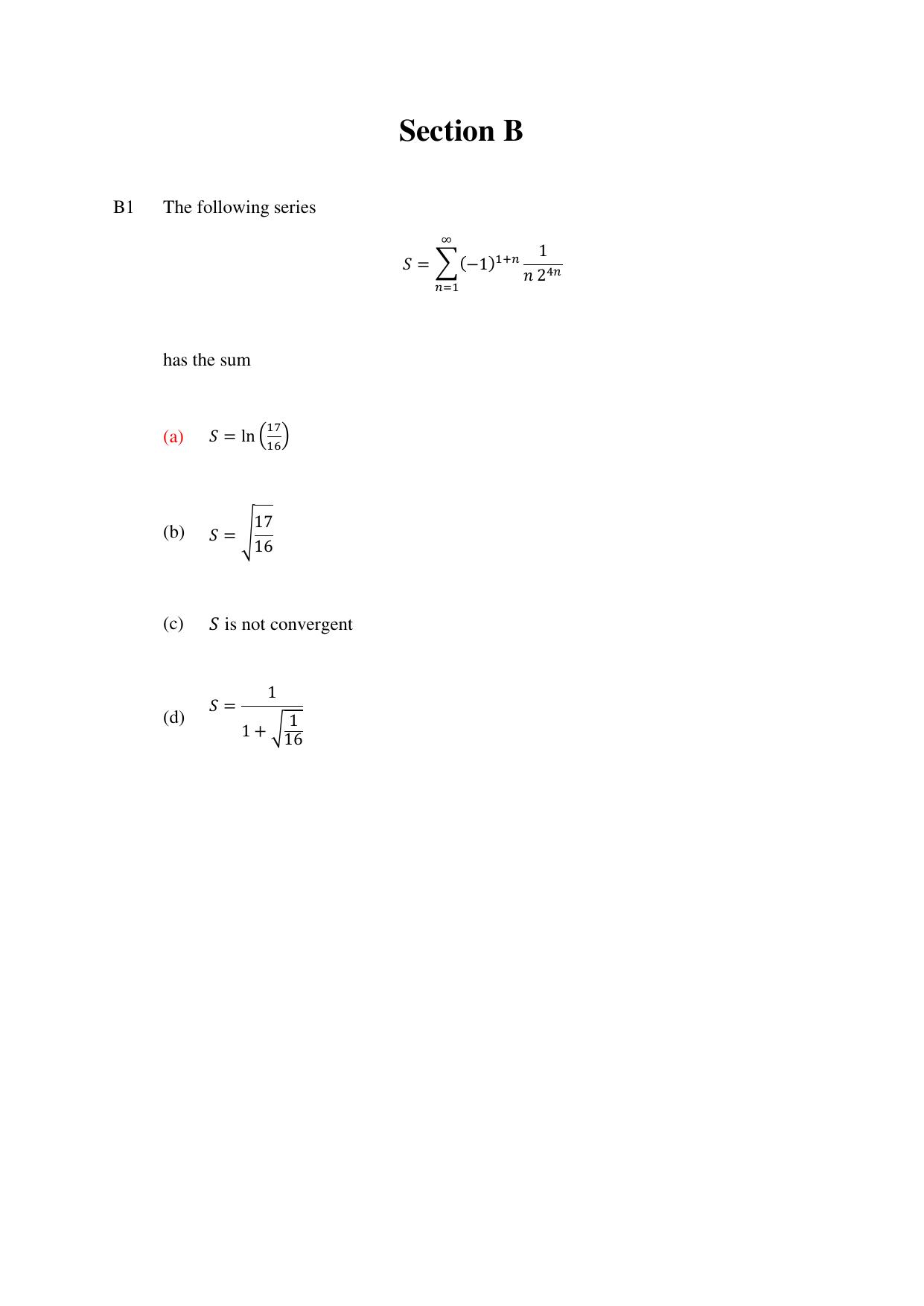 TIFR GS 2024 IPhD Question Paper - Page 26