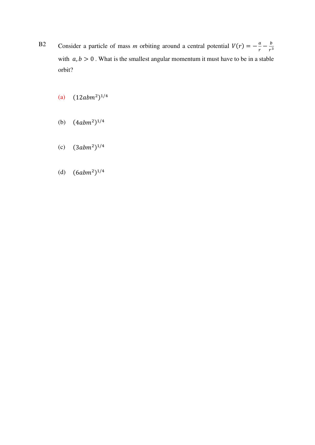 TIFR GS 2024 IPhD Question Paper - Page 27