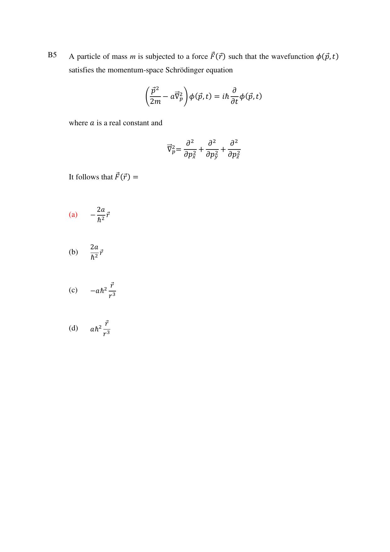 TIFR GS 2024 IPhD Question Paper - Page 30