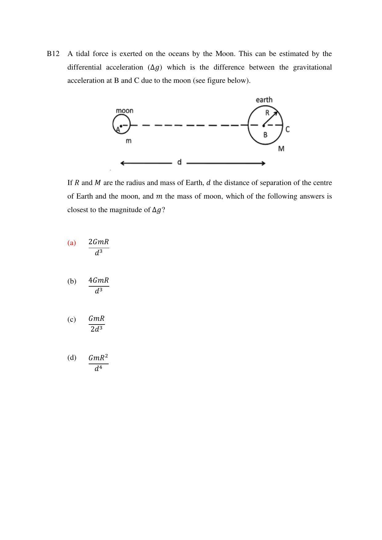 TIFR GS 2024 IPhD Question Paper - Page 37