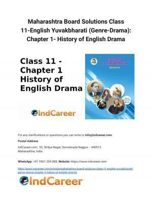 Maharashtra Board Solutions Class 11-English Yuvakbharati (Genre-Drama): Chapter 1- History of English Drama