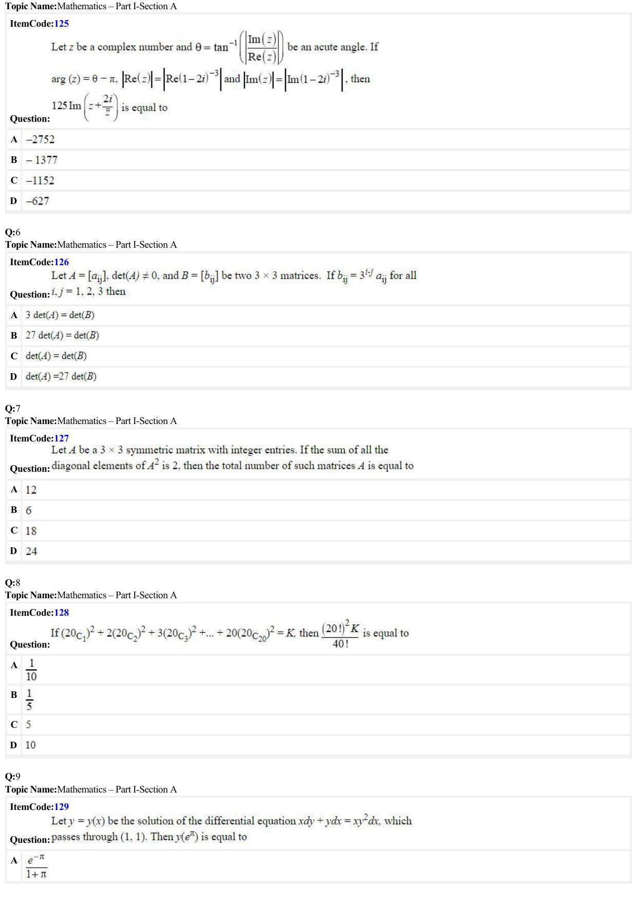JEE Mains 2022: B Arch & B Planning English (Shift 2) 23-06-2022 Question Paper - Page 2